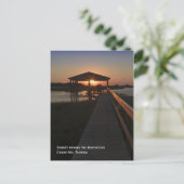 ボートハウスサンセットポストカード ポストカード (スタンド正面)