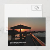 ボートハウスサンセットポストカード ポストカード (正面/裏面)