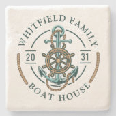 ボートハウスフ航海のァミリーコースタルバケーション ストーンコースター (正面)