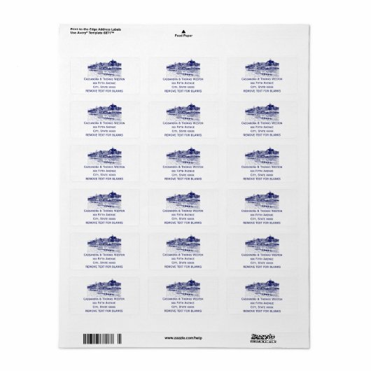 ボートハウスブルーでクルー漕ぎレース ラベル (フルシート)