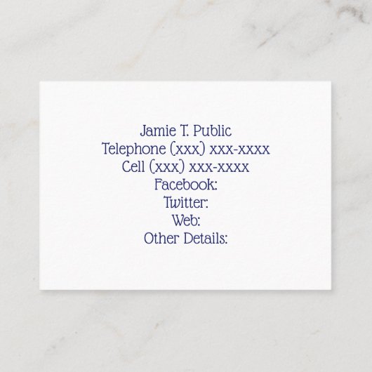 ボートハウスブルーでクルー漕ぎレース 名刺 (裏面)