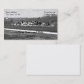 ボートハウスロー冬b/w 名刺 (正面/裏面)