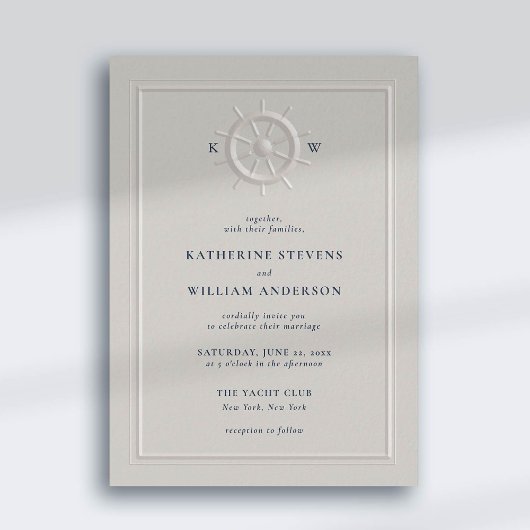 ボートハルム 偽エンボス クラシック フレーム おしゃれ ウェディング 招待状