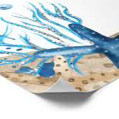 ボートハンプトン航海の金ゴールドベビーシャワーウェルカム ポスター (角)