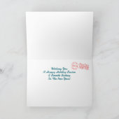 ボートパレードレトロクリスマスカード シーズンカード (内部)