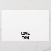 ボートパーソナライズされたおもしろいハッピーバースデーカード 便箋 (裏面)