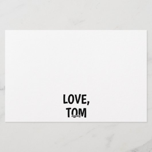 ボートパーソナライズされたおもしろいハッピーバースデーカード 便箋 (裏面)