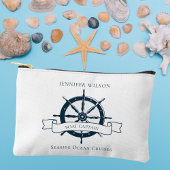 ボートパーソナライズされたキャプテンヴィンテージ航海のホイール アクセサリーポーチ