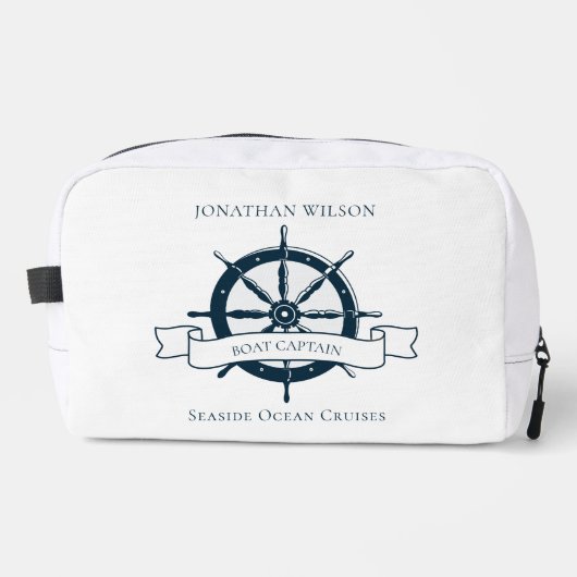 ボートパーソナライズされたキャプテンヴィンテージ航海のホイール ドップキット (正面)