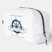 ボートパーソナライズされたキャプテンヴィンテージ航海のホイール ドップキット (右コーナー)