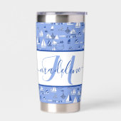 ボートパーソナライズされた 保温保冷タンブラー (左面)