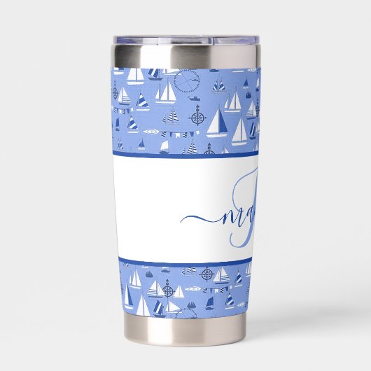 ボートパーソナライズされた 保温保冷タンブラー (正面)