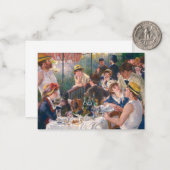 ボートパーティーの昼食会, 1880年ルノアール ノートカード (正面/裏面インサイチュ)