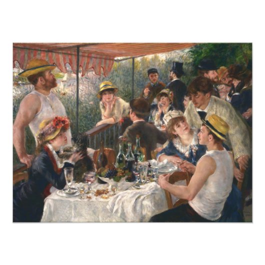 ボートパーティーの昼食会 – Augusteルノアール フォトプリント (正面)