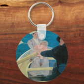 ボートパーティーバイマリカサットヴィンテージファインアート キーホルダー (正面)