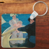 ボートパーティーバイマリカサットヴィンテージファインアート キーホルダー (裏面)