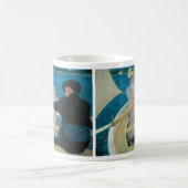 ボートパーティーバイマリカサットヴィンテージファインアート コーヒーマグカップ (中央)