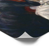 ボートパーティールノアールヴィンテージ芸術の昼食会 ポスター (角)