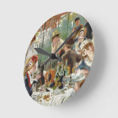 ボートパーティーヴィンテージルノアール ラウンド壁時計 (傾斜)