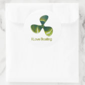 ボートプロペクラシックラ画像 – 丸 – シール – 光沢 (バッグ)