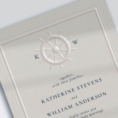 ボートヘルムフェイクエンボスクラシックフレームシック結婚ズ 招待状