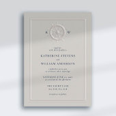 ボートヘルムフェイクエンボスクラシックフレームシック結婚ズ 招待状