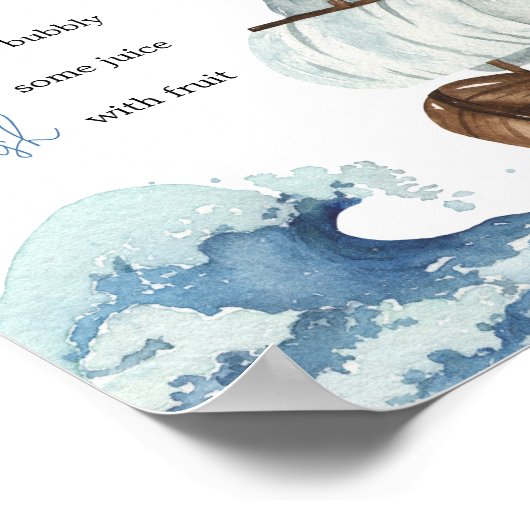 ボートベビー航海のシャワー母オサバー ポスター (角)