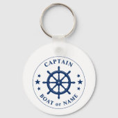 ボートホイールヘルムスターズキャプテン名フォトバックWt キーホルダー (正面)