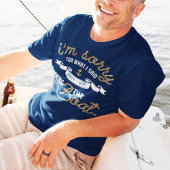 ボートボおもしろいート航海の魚釣りギフトパパシャツ Tシャツ