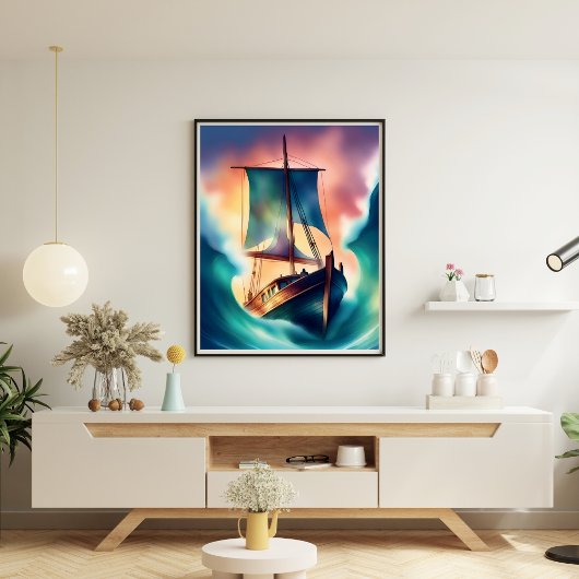 ボートマリトメ美しいポスター ポスター