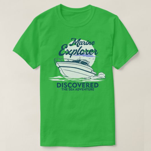 ボートマリンエクスプローラー Tシャツ (デザイン正面)