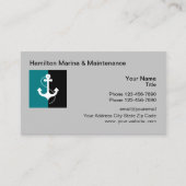 ボートマリーナ及びボート整備用名刺 名刺 (正面)