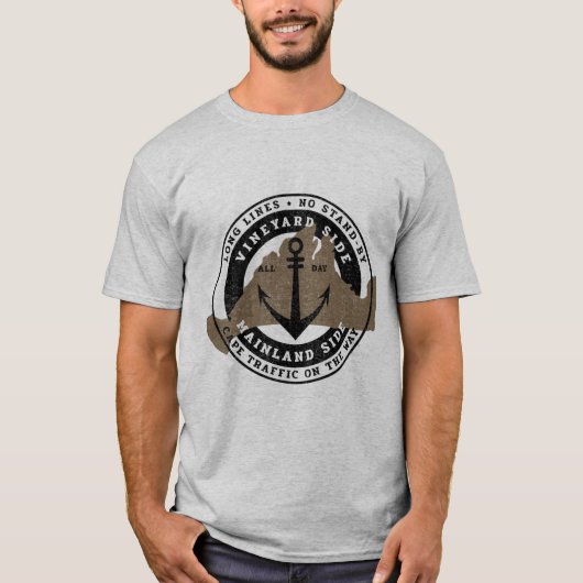 ボートマーサのヴィネヤードティーを待っている Tシャツ (正面)