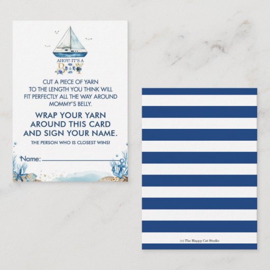 ボートマ航海のミーのベリーゲームカード エンクロージャーカード (正面/裏面)