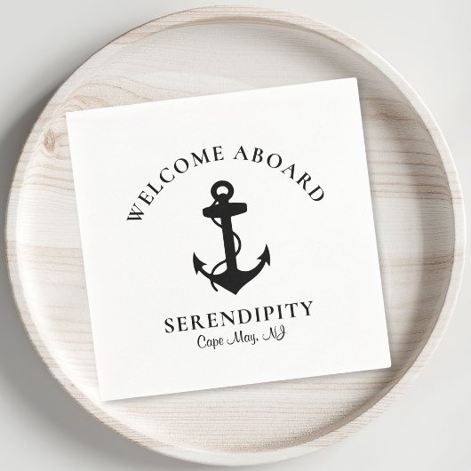 ボートモダンいかり スタンダードカクテルナプキン