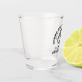 ボートユーモアのいかりおもしろいを言ってごめんなさい ショットグラス (左)