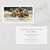 ボートラフティングの冒険写真名刺 名刺 (正面/裏面)