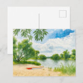 ボートリバービーチ休憩所アクアレルハベルランド シーズンポストカード (正面/裏面)