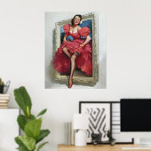 ボートル女子ステップアウトのピン留め ポスター (ホームオフィス)