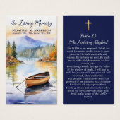 ボートレイククロス追悼式祈りの言葉カード (正面&裏面)