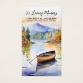 ボートレイククロス追悼式祈りの言葉カード (正面)