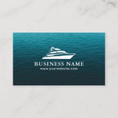 ボートレンタル販売保守サービス海ブルー 名刺 (正面)