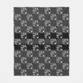 ボートレーシング航海の市松模様に炭素繊維スタイル フリースブランケット (正面)