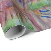 ボートロマンチック水彩光沢ラッピング紙 ラッピングペーパー (ロールコーナー)