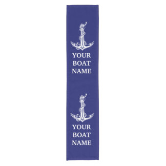 ボートヴィンテージ航海のいかりロープ ショートテーブルランナー