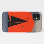 ボート上の個人用帆船名 Case-Mate iPhoneケース (裏面(横))