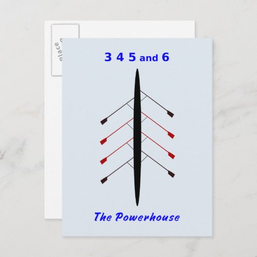 ボート乗務員のパワーハウス ポストカード (正面/裏面)