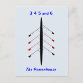 ボート乗務員のパワーハウス ポストカード (正面)