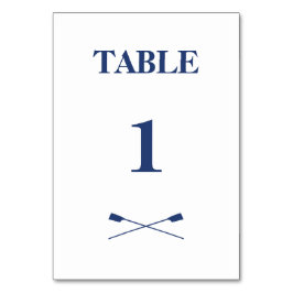 ボート交差オーアーズ海軍イニシャル テーブルナンバー