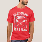 ボート人間関係ステータスoarsman rower sports fa tシャツ (正面)